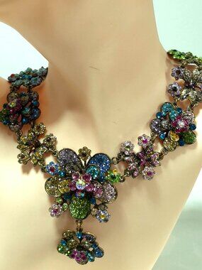 Victorian Style Multi-Colored  Necklace.